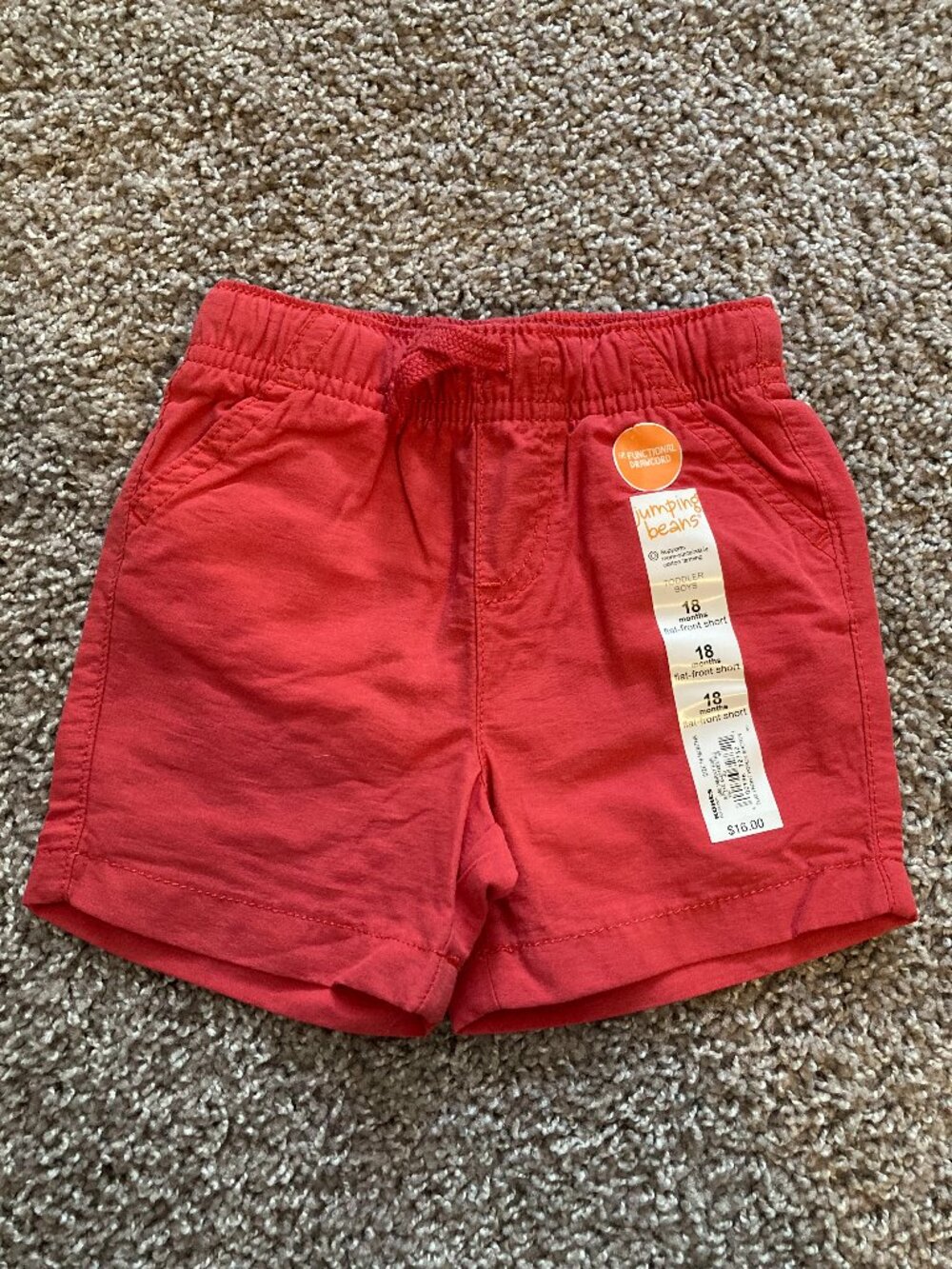 Jumping Beans Red Shorts Size 18mo